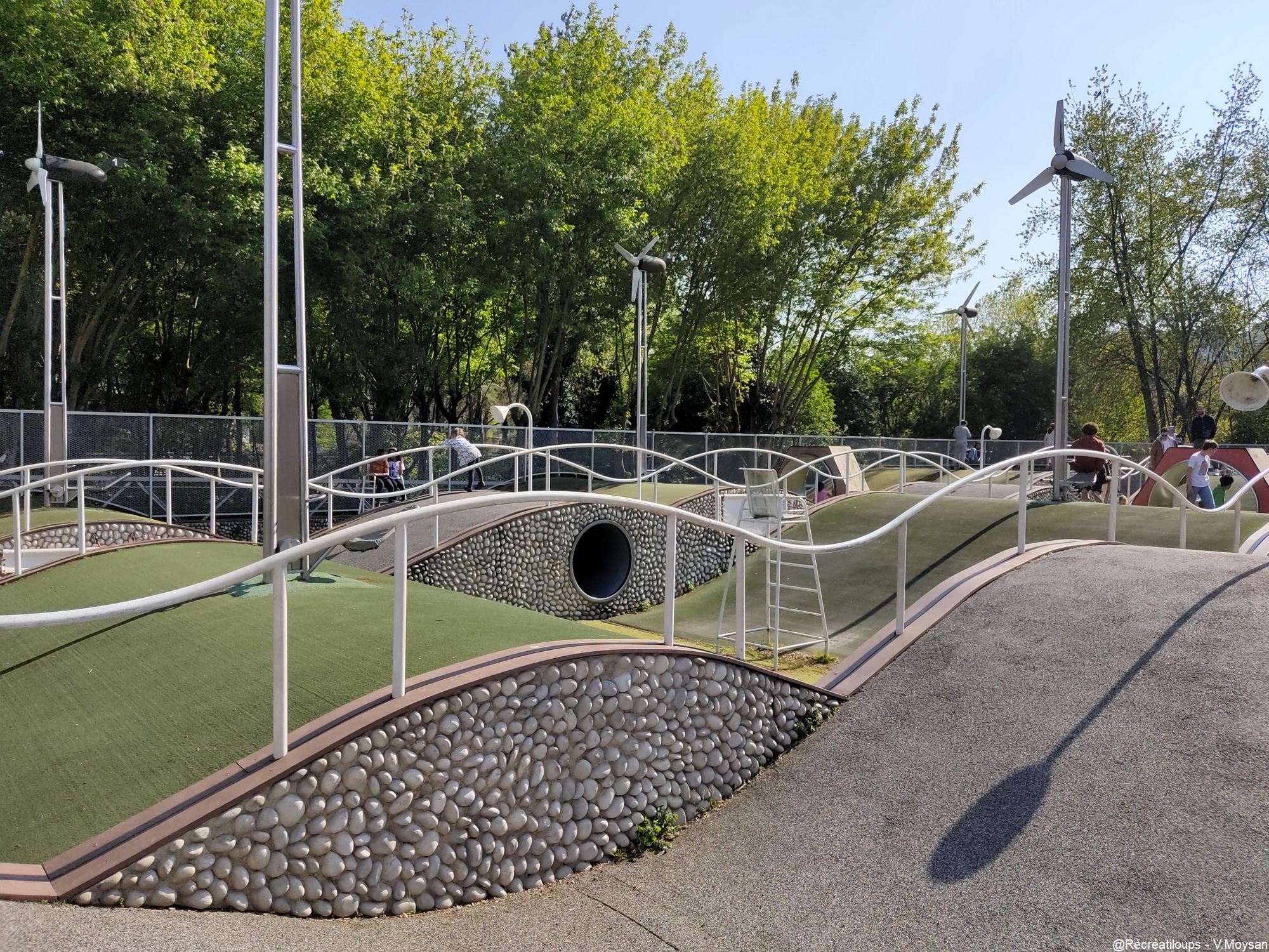 Jardin des Vents et des Dunes - Aire de jeux  La Villette - Rcratiloups  le de France